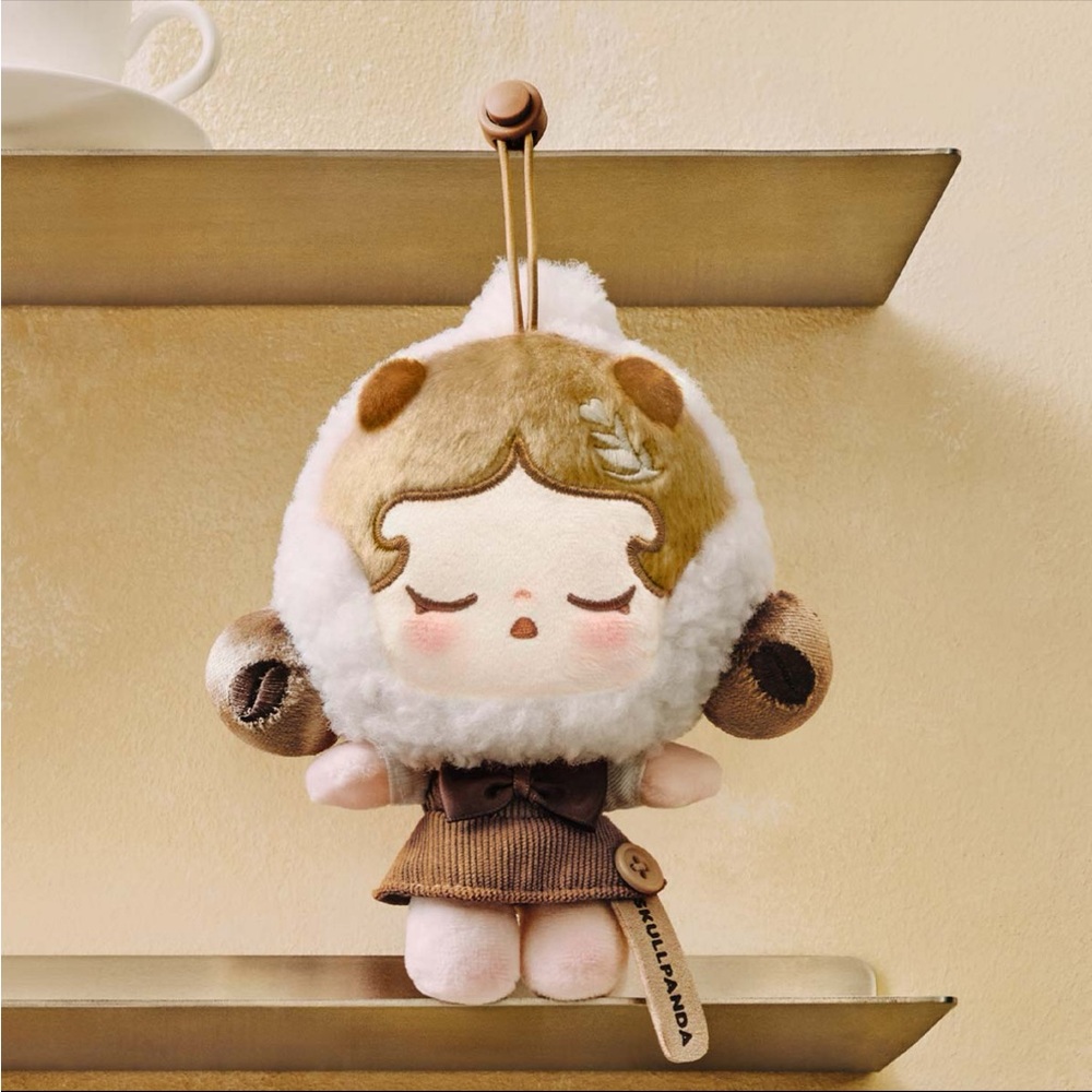 Pop Mart Pop Bean Coffee Factory Plush Pendant Skullpanda Specialty Barista